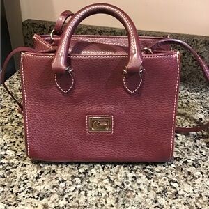 Dooney & Bourke Burgundy Leather Satchel